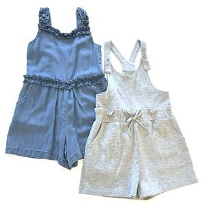Habitual Kids Set of Two Shorts Rompers Size 6